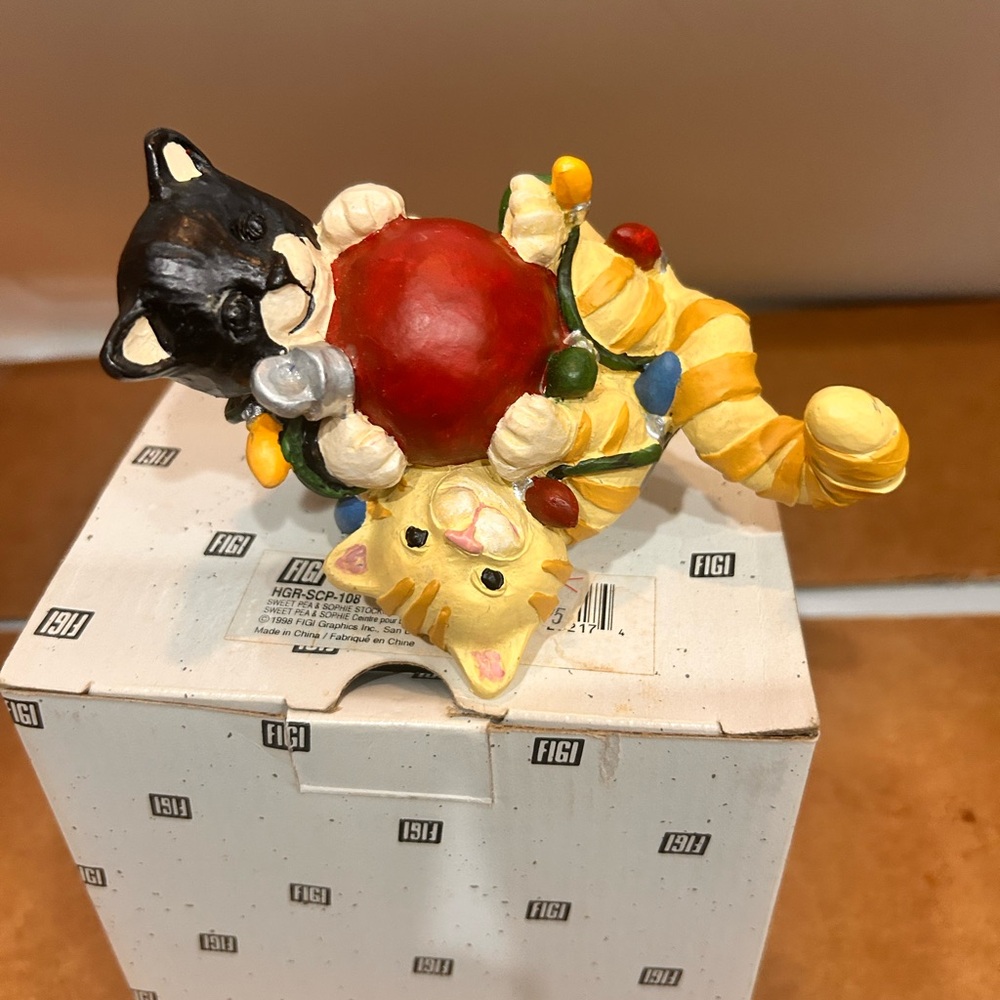 Sweet Pea & Sophia Cat Play Cat Christmas Stocking Holder